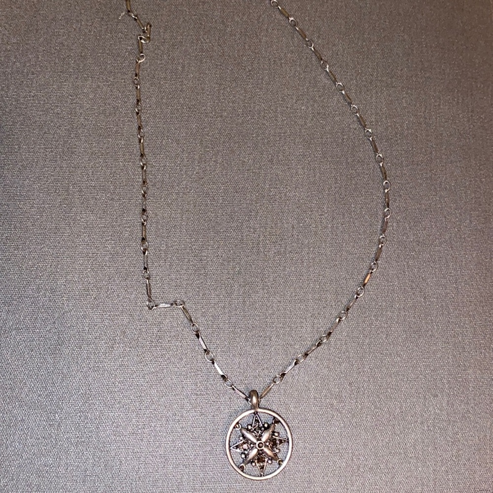 Lucky brand star compass necklace